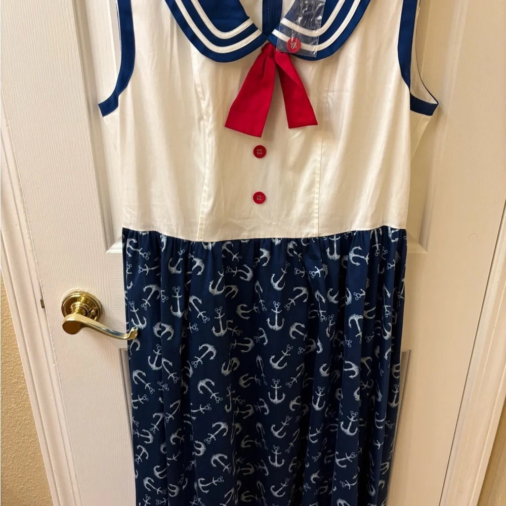 2021 Disney Cruise Line "Mickey Anchors Away" RARE Dress Size L - Picture 12 of 16